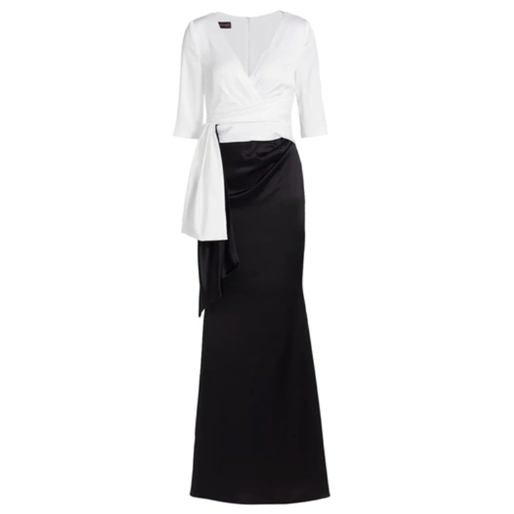 Talbot Runhof Bosworth 10 Black/White Gown BNWT Size 6